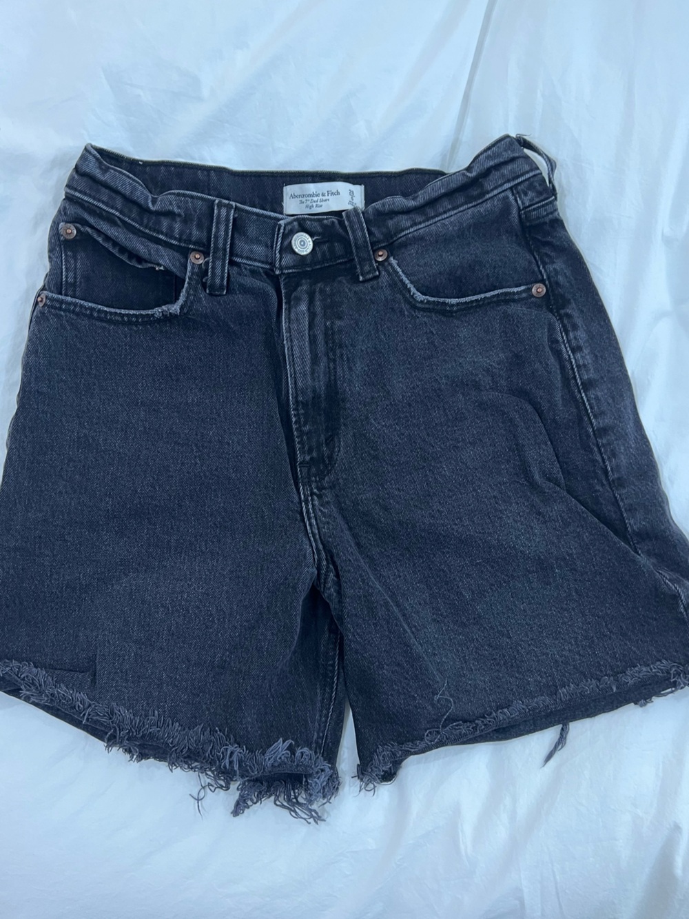 Abercrombie & Fitch "The 7" Dad Short Curve Love Black